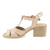 Sandale dama, MIU-153/1P, casual, piele naturala, bej