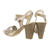 Sandale dama, MIU-167/3P, casual, piele naturala, bej