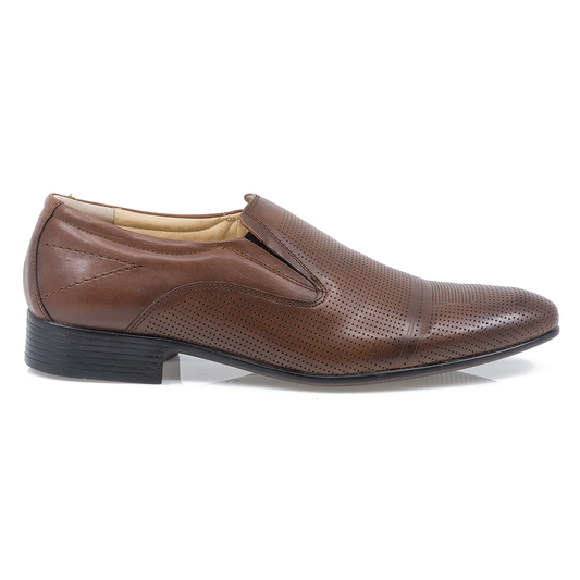 Pantofi Barbati, Nev-600, Elegant, Piele Naturala, Maro