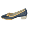 Pantofi Dama, Caspian, CAS-765-2428, Casual, Piele Naturala, Bleumarin