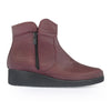 Ghete dama, Caspian, Cas-166, casual, piele naturala, bordo