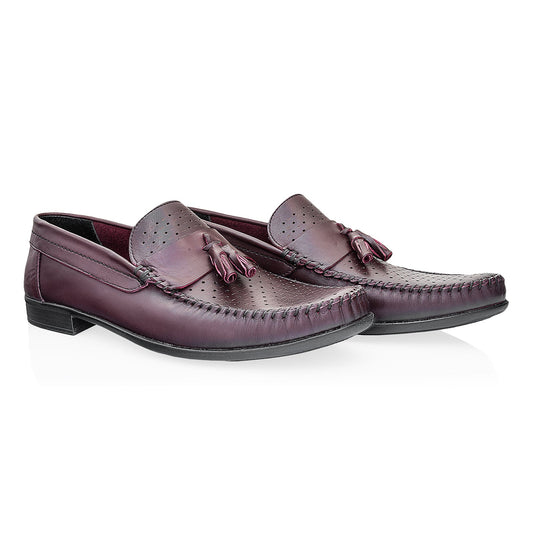 Pantofi Barbati, Caspian, Cas-690-P, Casual, Piele naturala, Bordo