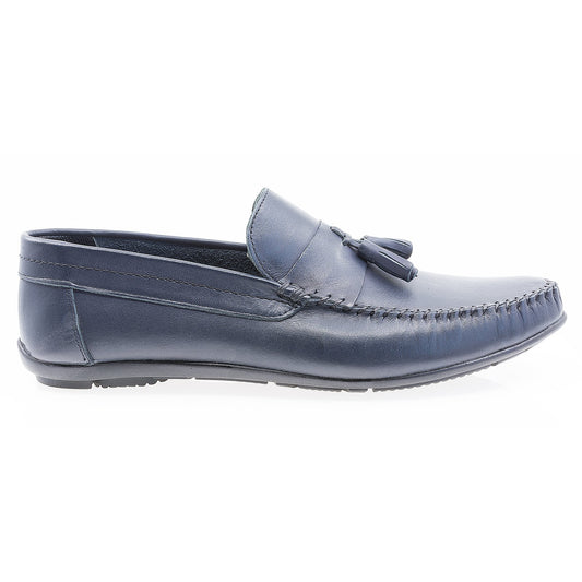 Pantofi Barbati, Caspian, Cas-690, Casual, Piele naturala, Bleumarin