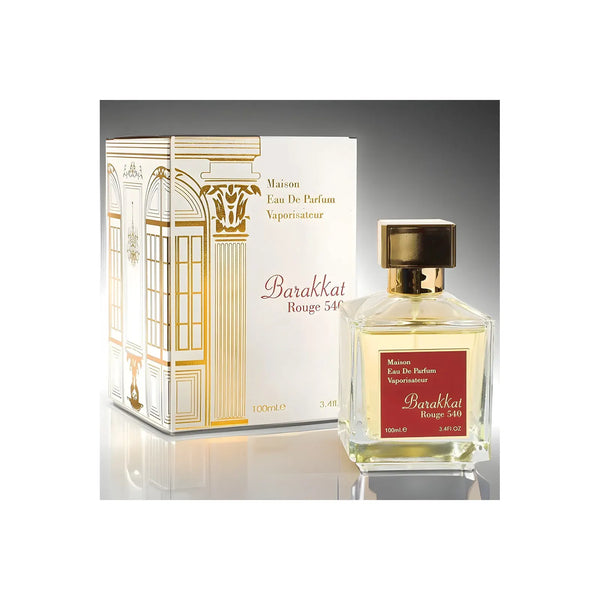 Apă de parfum Barakkat Rouge 540 – Fragrance World, Unisex, 100 ml