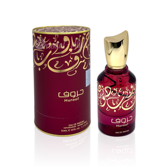 Parfum Dama, Arabesc, Ard Al Zaafaran, Huroof, Apa de Parfum 50 ml cu Mostra 10ml (inclusa in cutie)